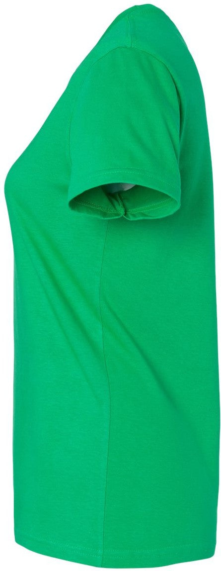 Left View of Irish Green Softstyle® Women&#39;s Midweight T-Shirt - 65000L