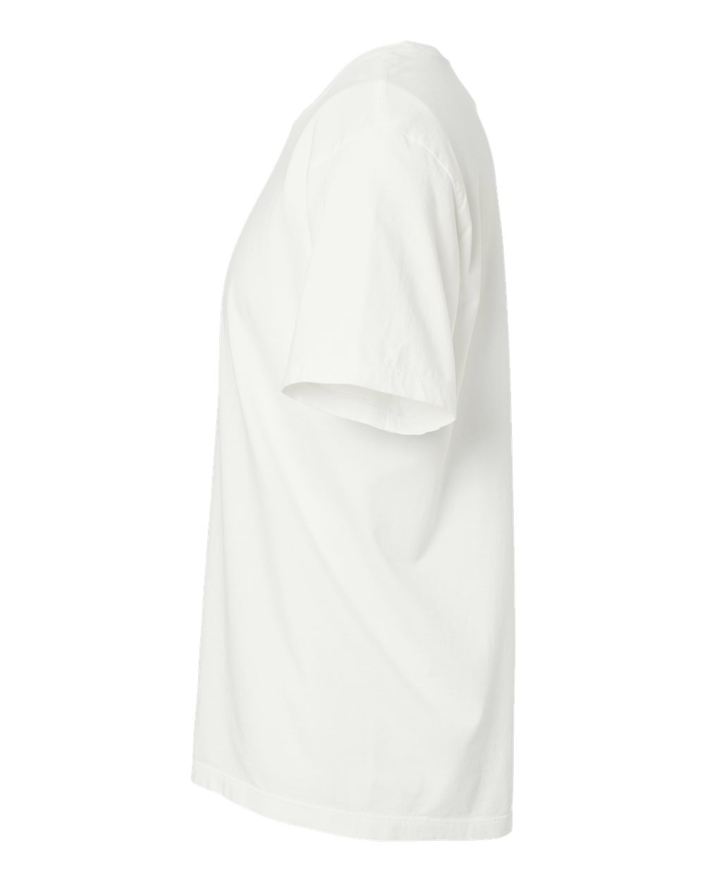 Left View of Ivory Organic T-Shirt - 400