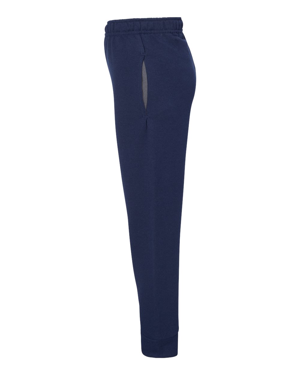 Left View of J. Navy NuBlend® Youth Joggers - 975YR