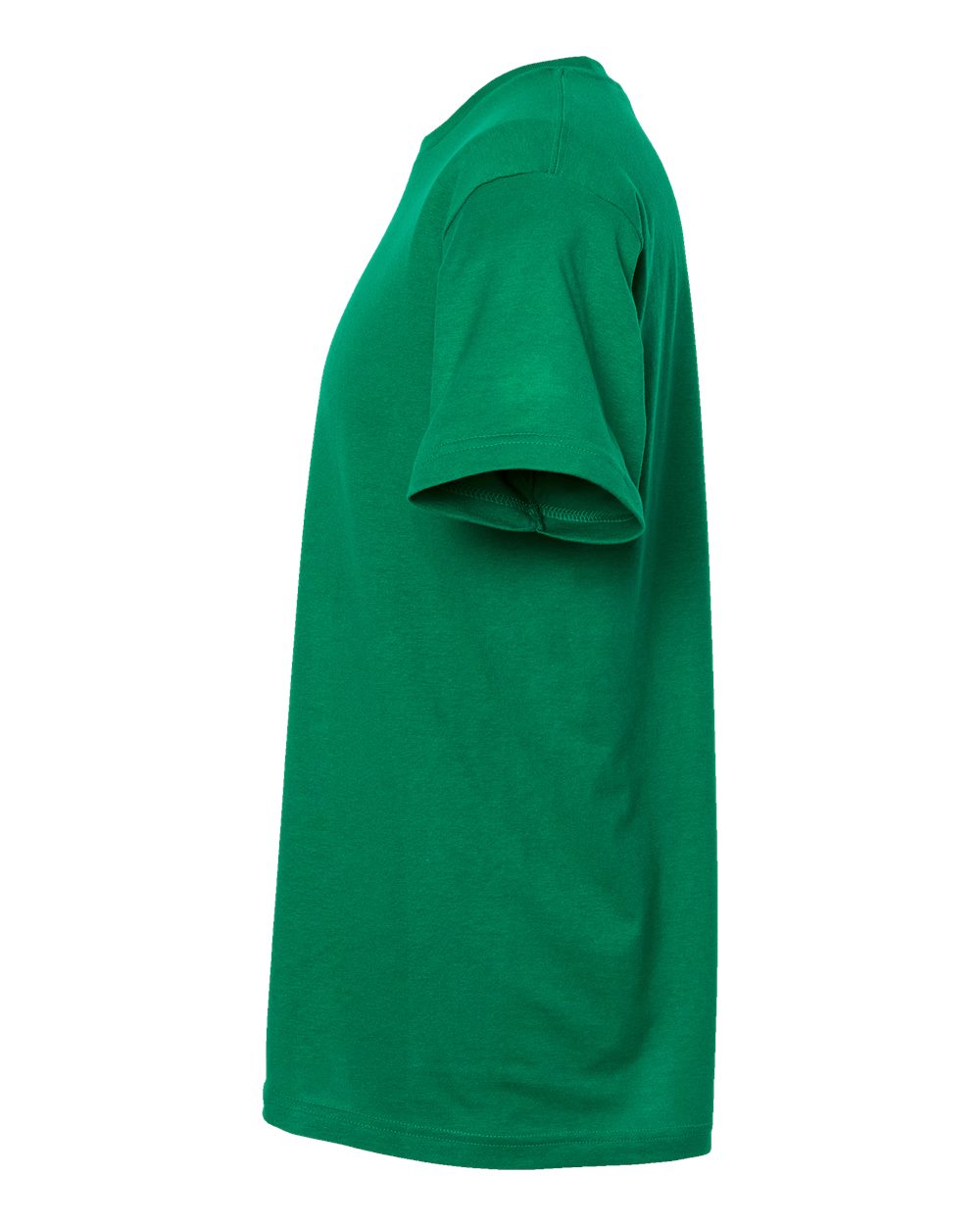 Left View of Kelly Green Fine Jersey T-Shirt - 202