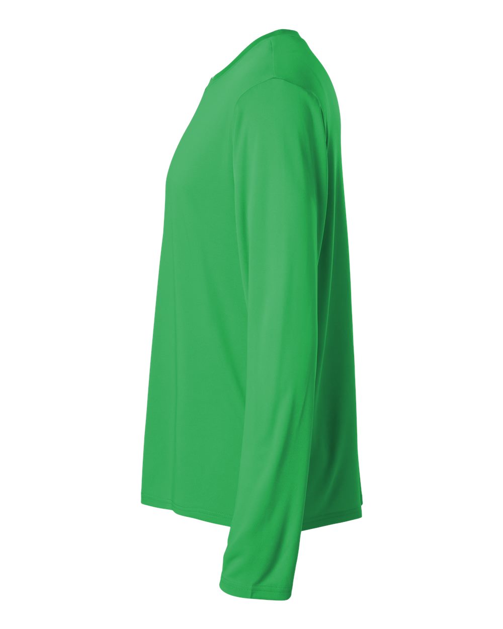 Left View of Kelly Green Pro-Lock Performance Long Sleeve T-Shirt - 48400