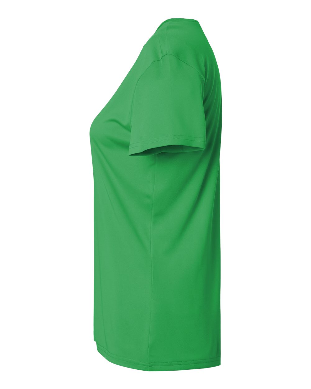 Left View of Kelly Green Pro-Lock Women&#39;s Performance T-Shirt - 48000L