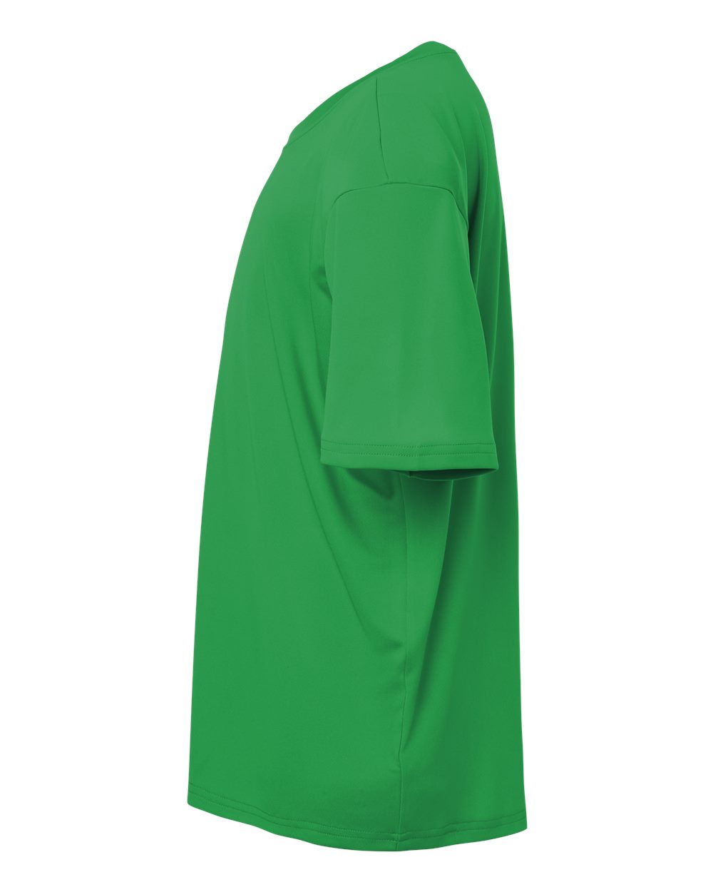 Left View of Kelly Green Pro-Lock Youth Performance T-Shirt - 48000Y