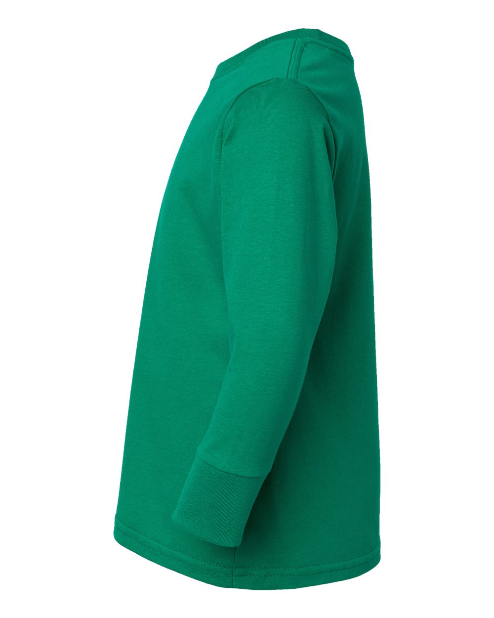 Left View of Kelly Toddler Fine Jersey Long Sleeve Tee - 3302