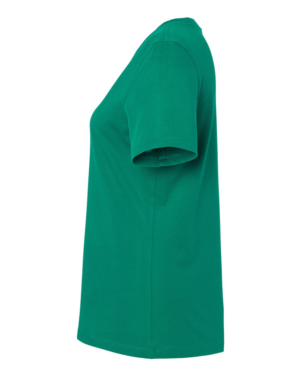 Left View of Kelly Women’s Relaxed Jersey V-Neck Tee - 6405
