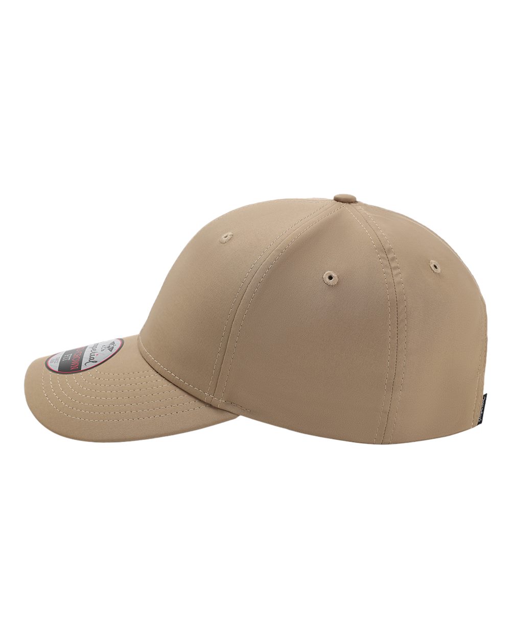 Left View of Khaki The Independent Cap - 7054N