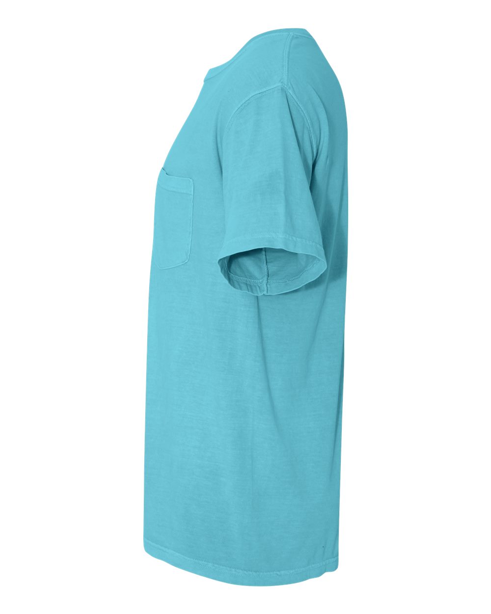Left View of Lagoon Garment-Dyed Heavyweight Pocket T-Shirt - 6030