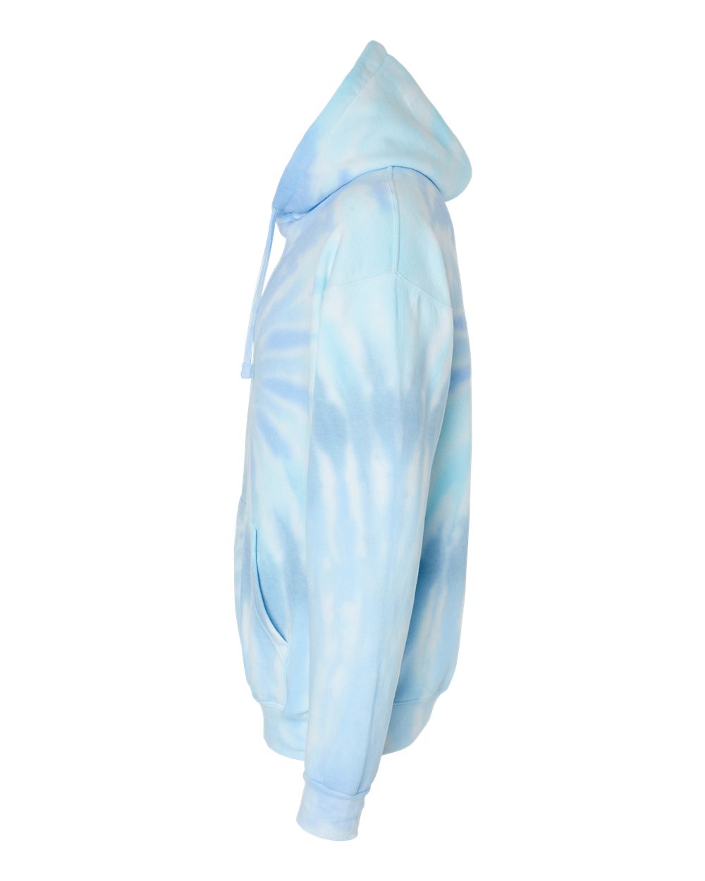 Left View of Lagoon Tie-Dyed Hooded Sweatshirt - 8777