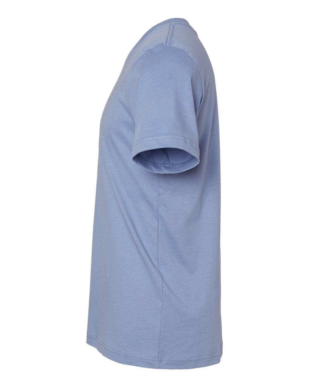 Left View of Lavender Blue Jersey Tee - 3001
