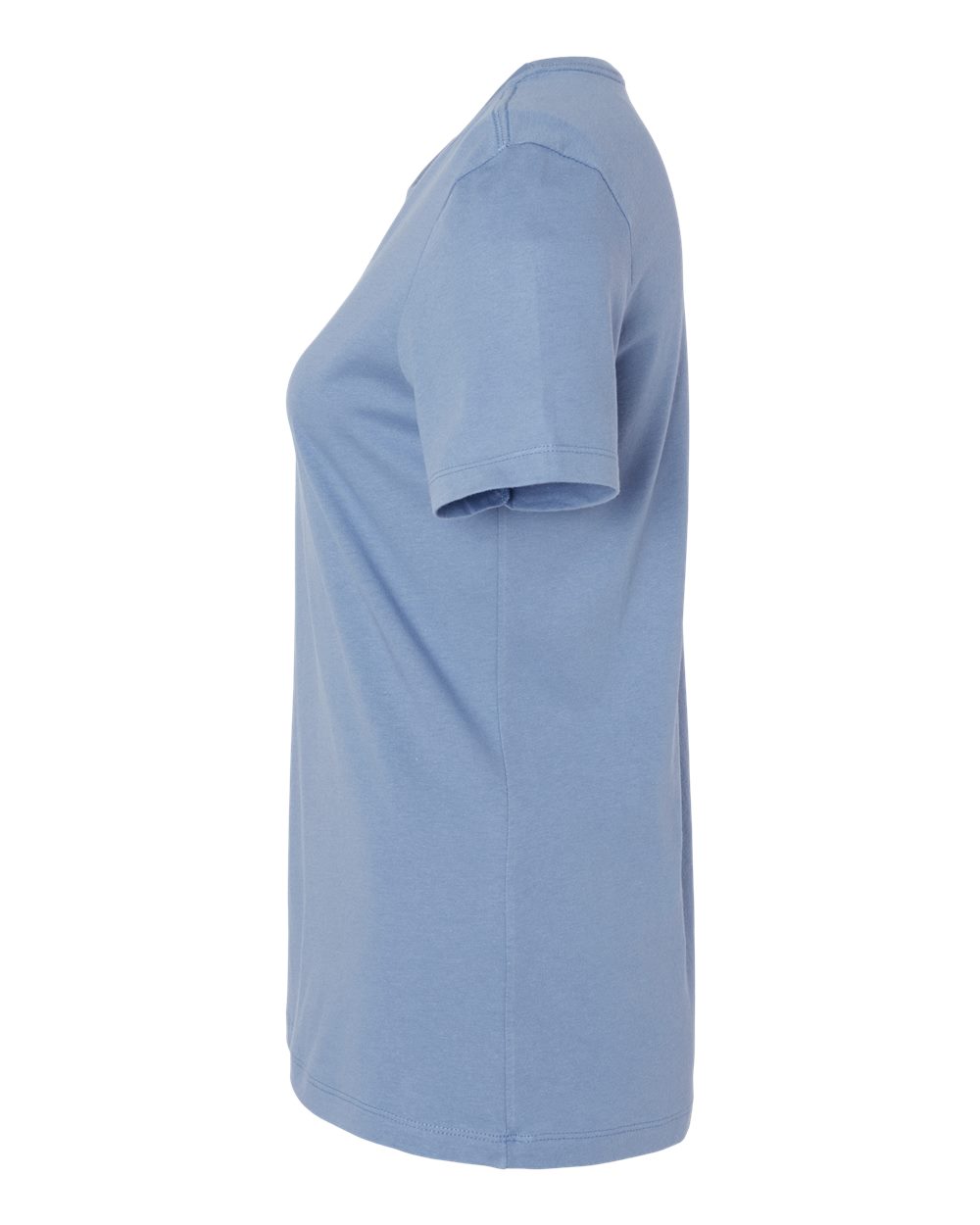 Left View of Lavender Blue Women’s Relaxed Jersey Tee - 6400