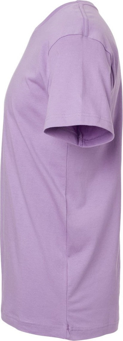 Left View of Lavender Fine Jersey Tee - 6901