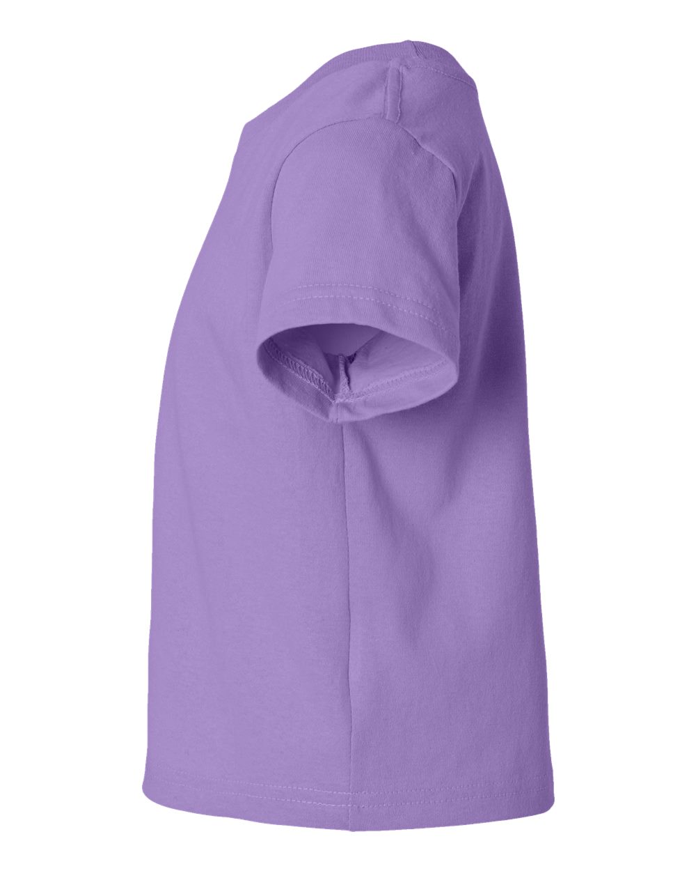 Left View of Lavender Juvy Youth Short Sleeve T-Shirt - 3301J