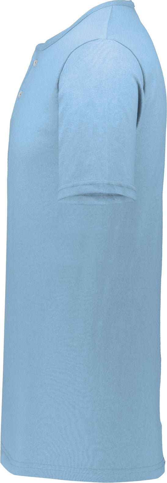 Left View of LIGHT BLUE ADULT TWO-BUTTON BASEBALL