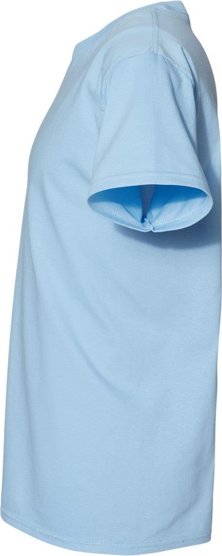 Left View of Light Blue Essential-T T-Shirt - 5280