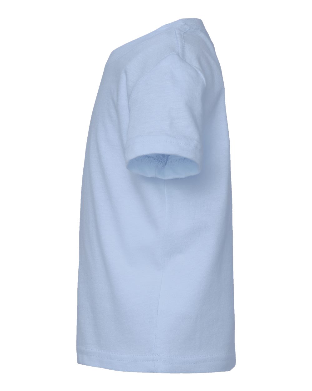 Left View of Light Blue Infant Fine Jersey Tee - 3322