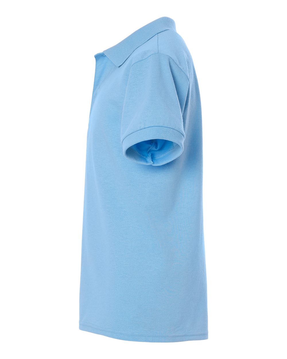 Left View of Light Blue Youth Dri-Power® Polo - 437K