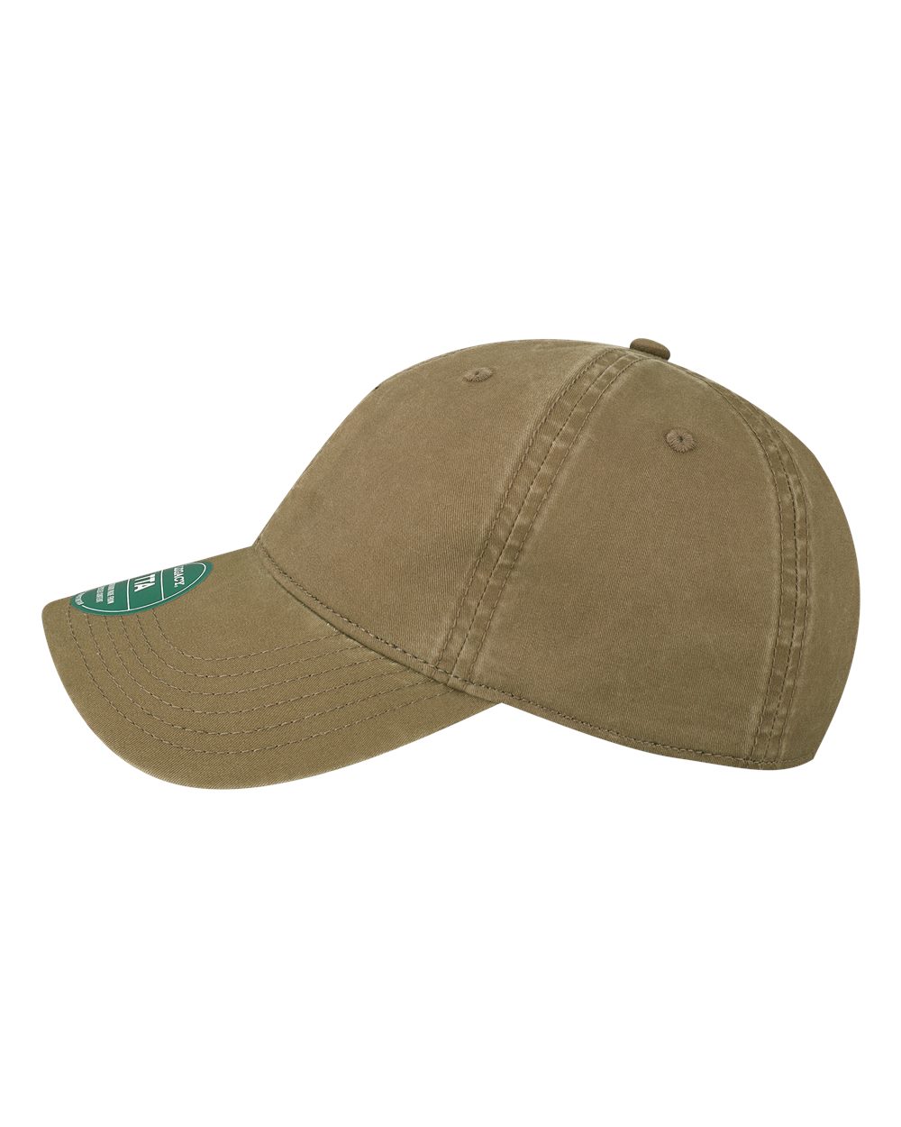 Left View of Light Brown Terra Twill Cap - TTA