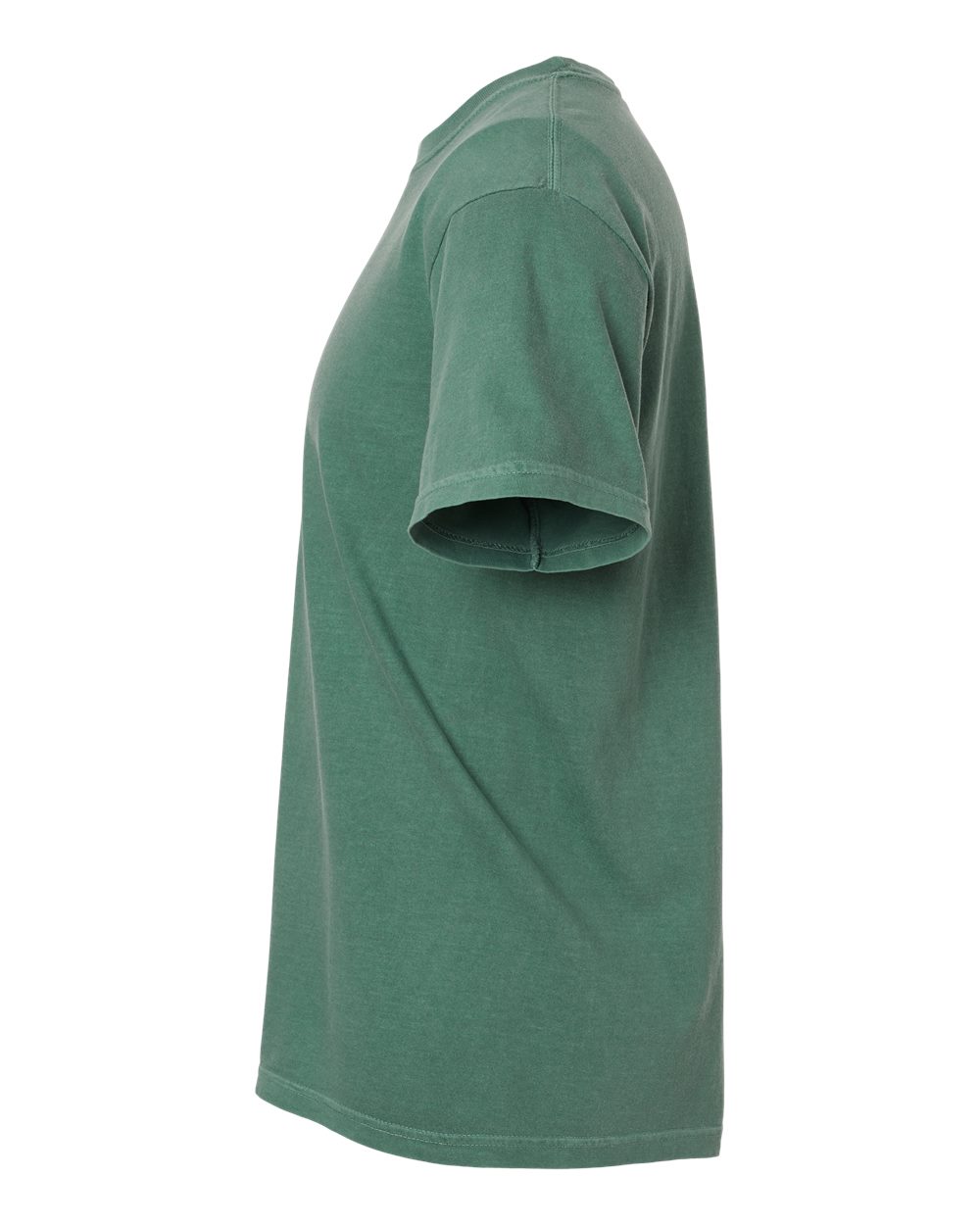Left View of Light Green Garment-Dyed Heavyweight T-Shirt - 1717