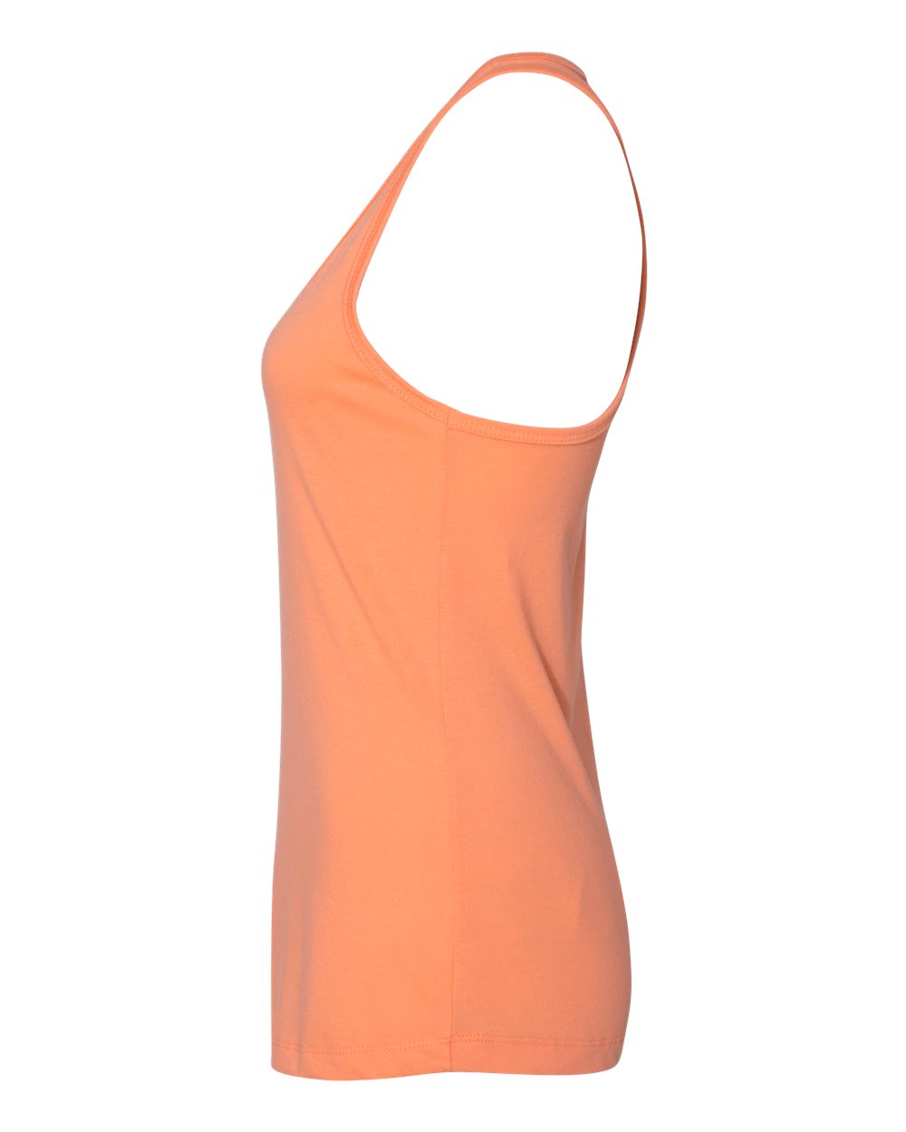 Front View of Light Orange Women's Ideal Racerback Tank - 1533