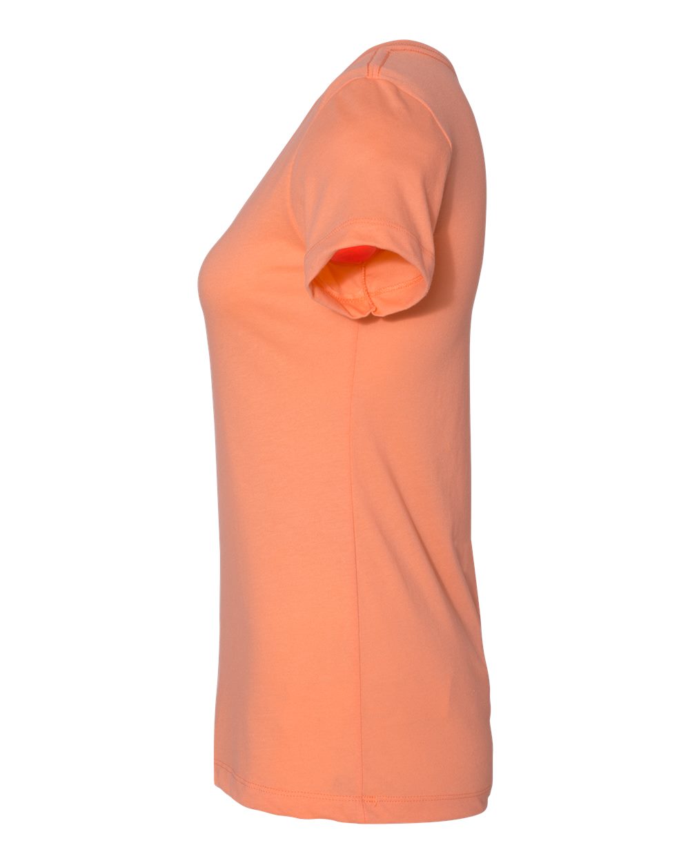 Left View of Light Orange Women&#39;s Ideal V-Neck T-Shirt - 1540