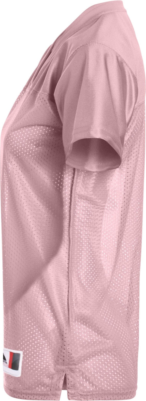Left View of LIGHT PINK LDS JR FIT REPLICA FOOTBALL T