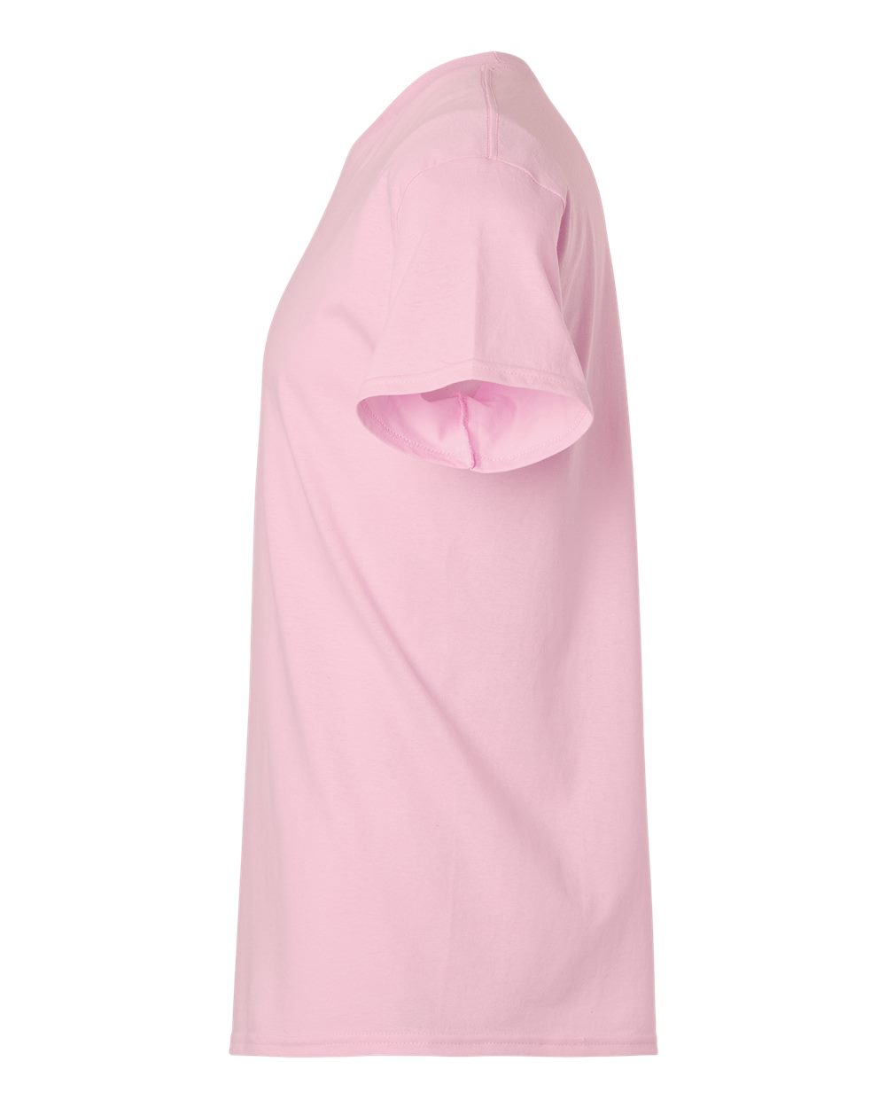 Left View of Light Pink Light Cotton T-Shirt - 3000