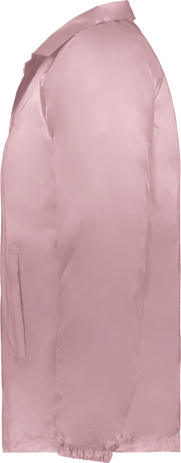 Left View of LIGHT PINK NYLON COACH S JACKET/LINED