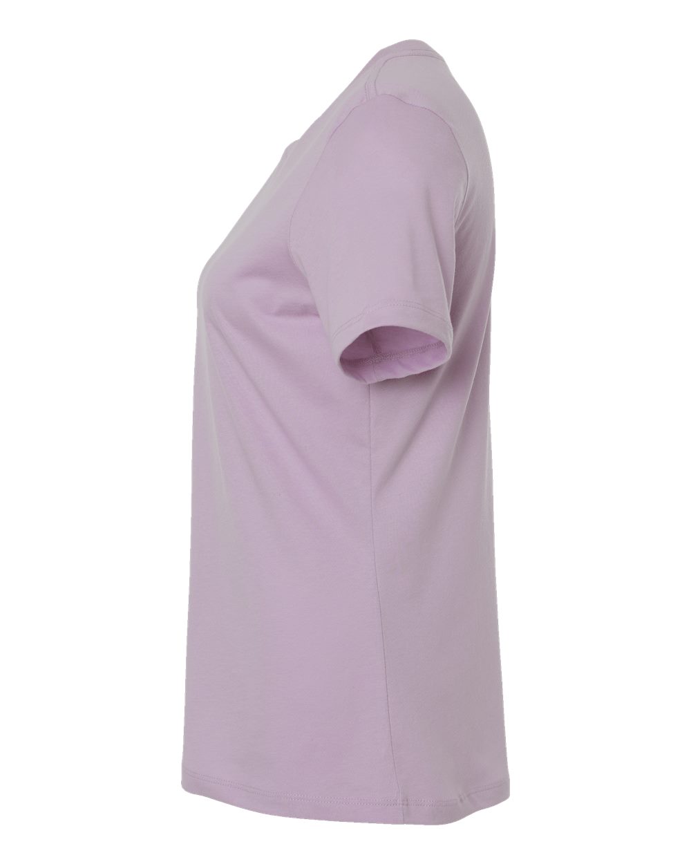 Left View of Light Violet Women’s Relaxed Jersey Tee - 6400