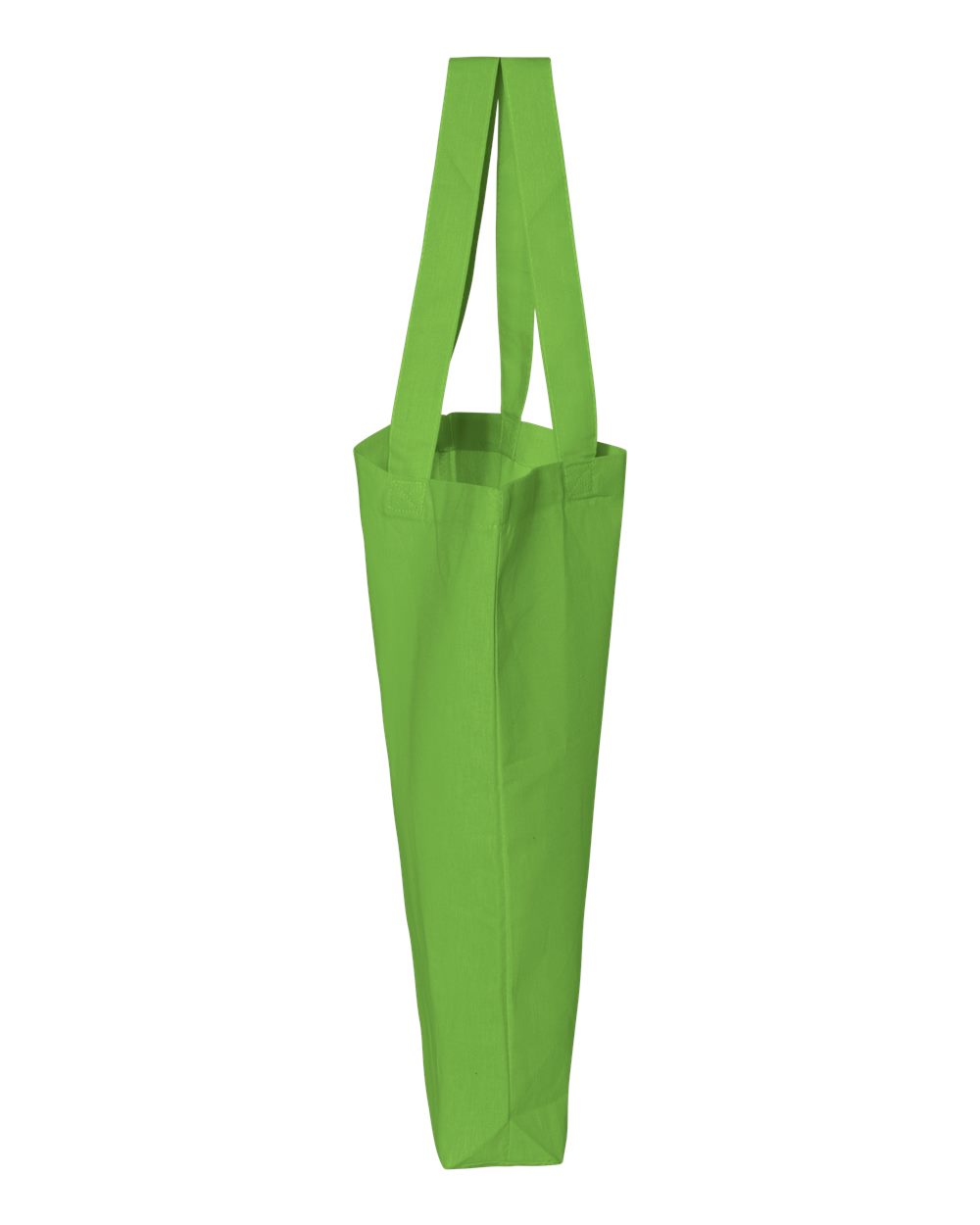 Left View of Lime 12L Economical Tote - QTBG