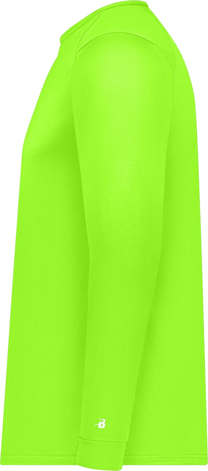 Left View of LIME B-CORE L/S TEE