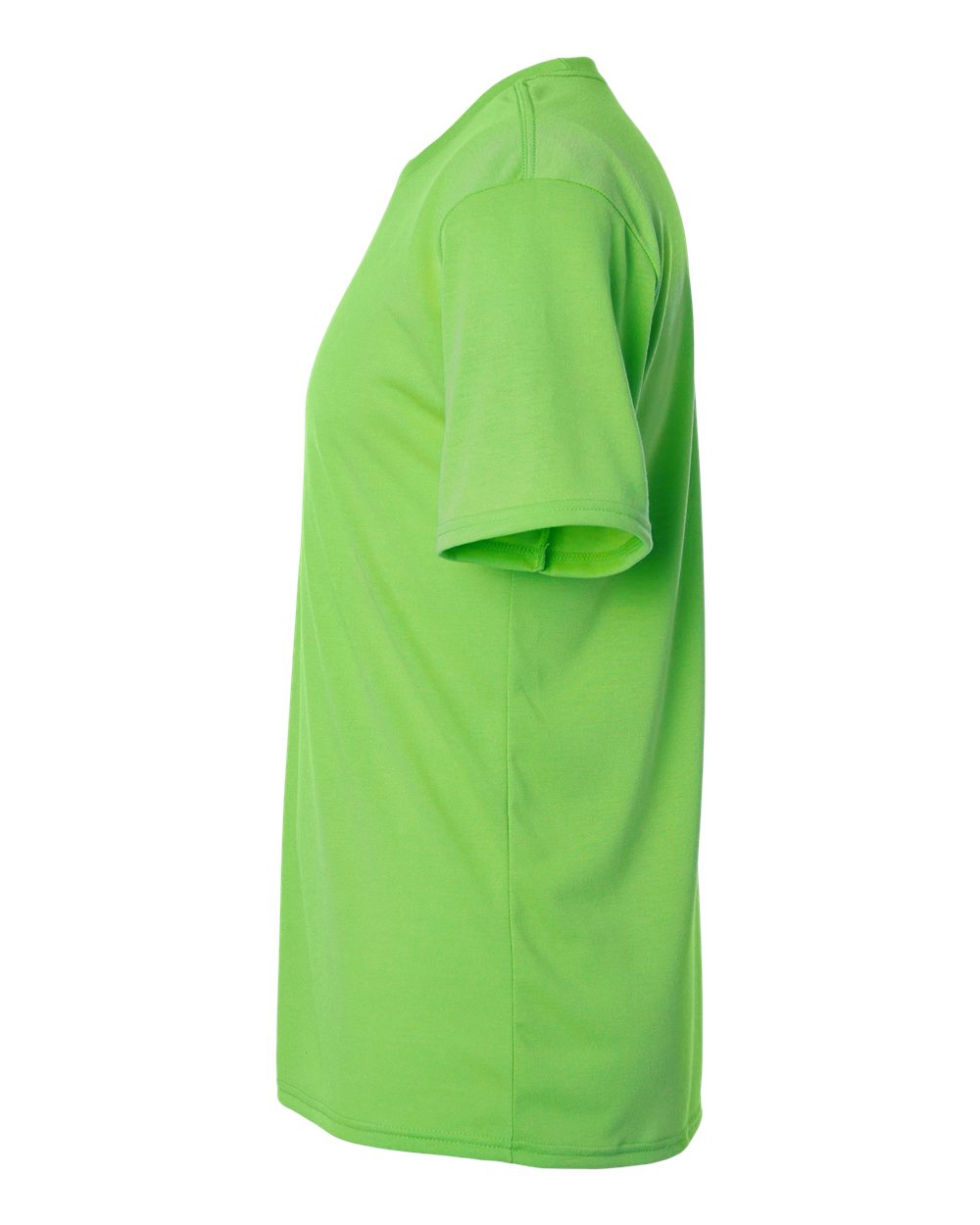 Left View of Lime Performance® T-Shirt - 42000