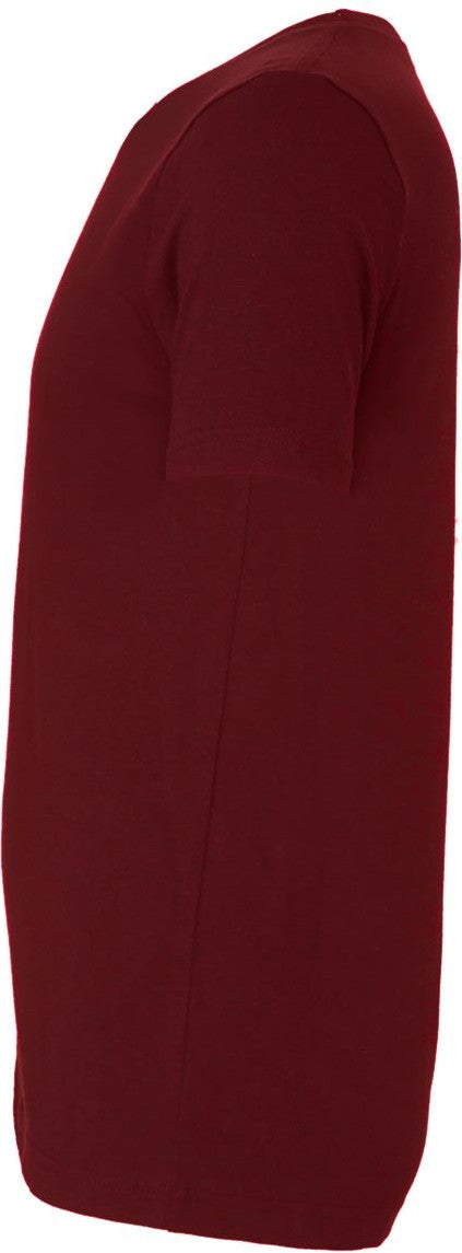 Left View of Maroon Jersey Tee - 3001