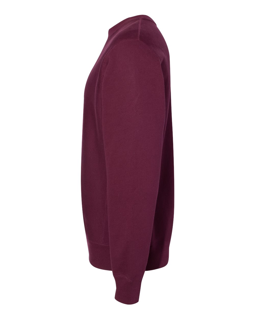 Left View of Maroon Legend - Premium Heavyweight Cross-Grain Crewneck Sweatshirt - IND5000C