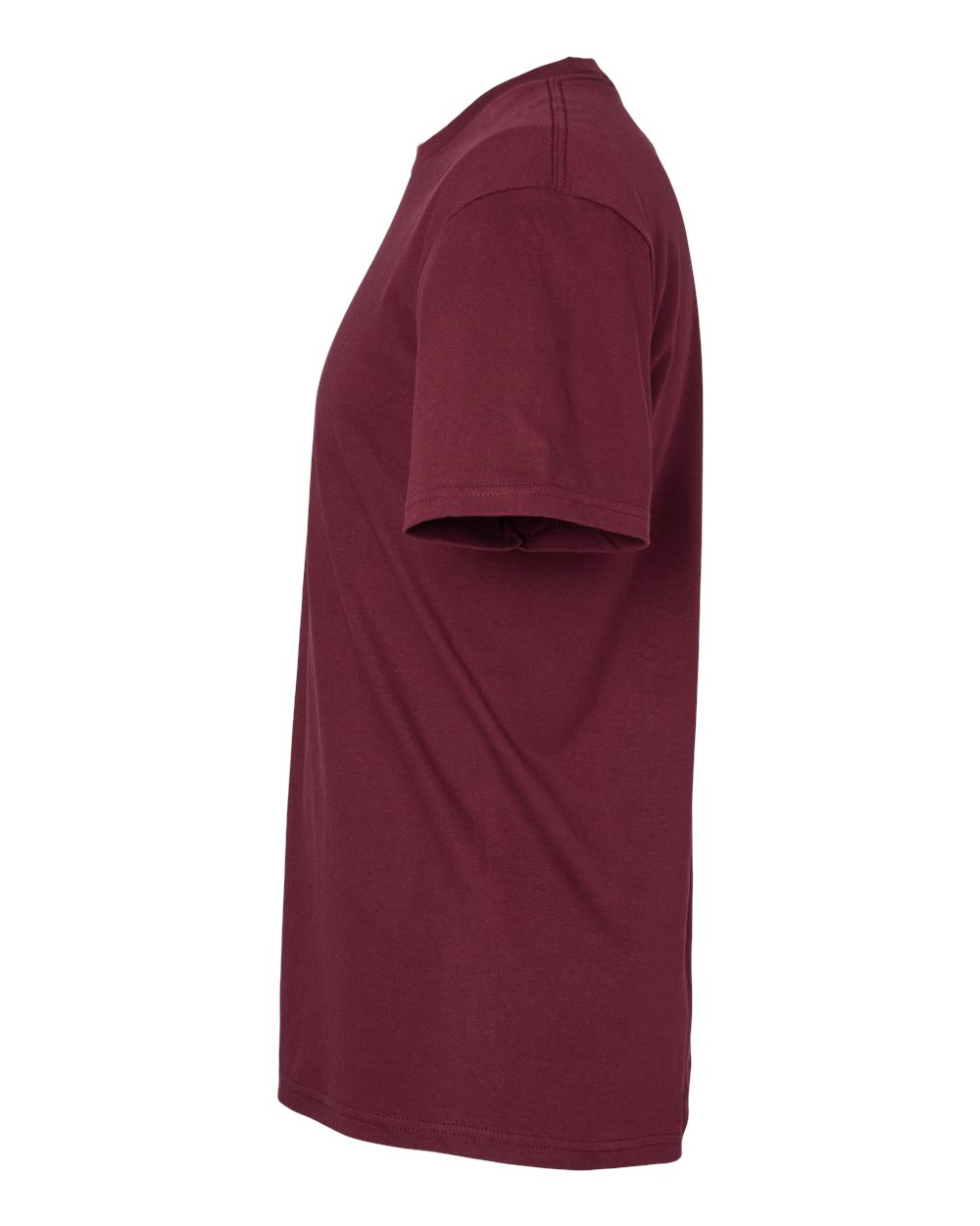 Left View of Maroon Softstyle® Midweight T-Shirt - 65000