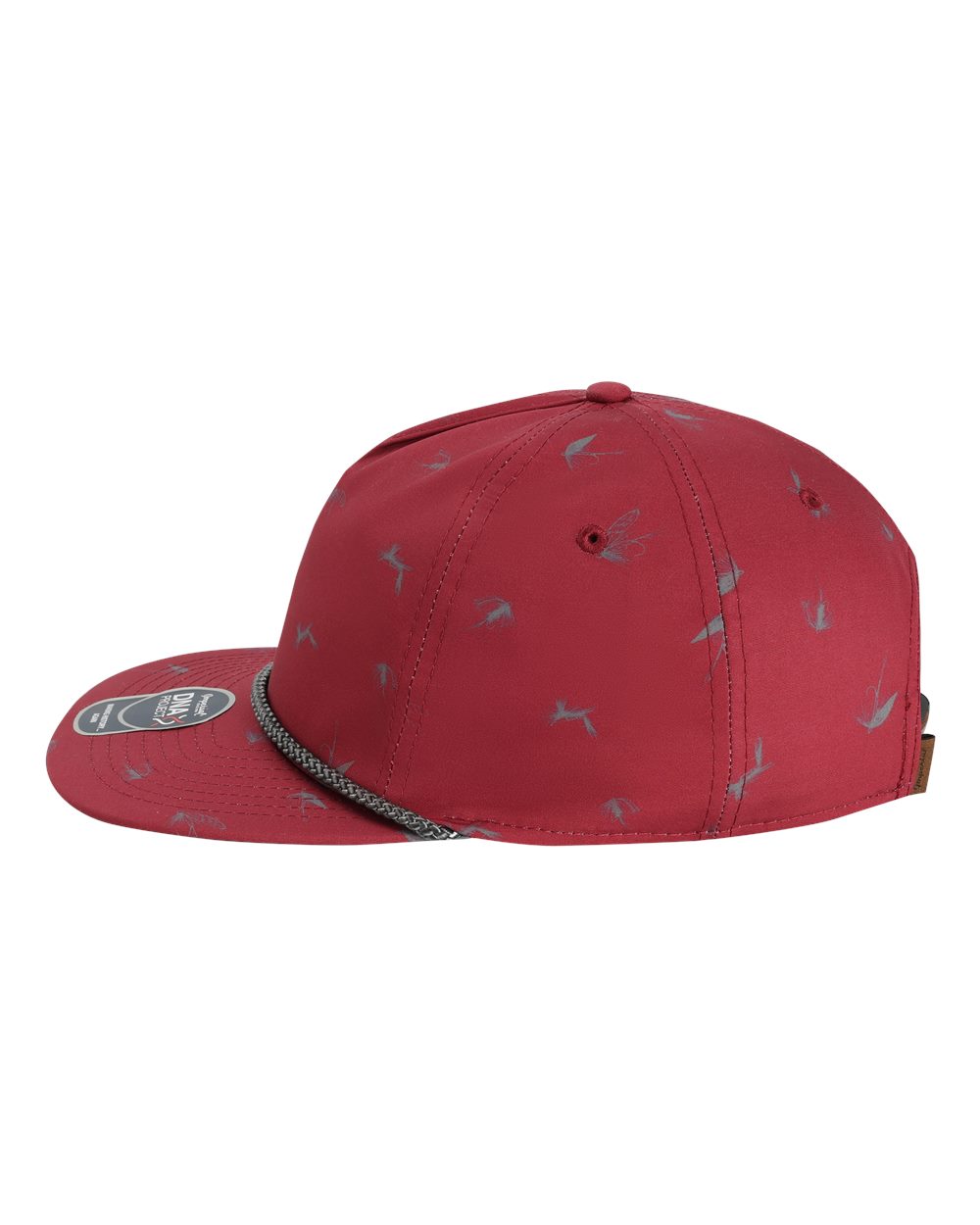 Left View of Maroon The Golden Hour Cap - DNA014