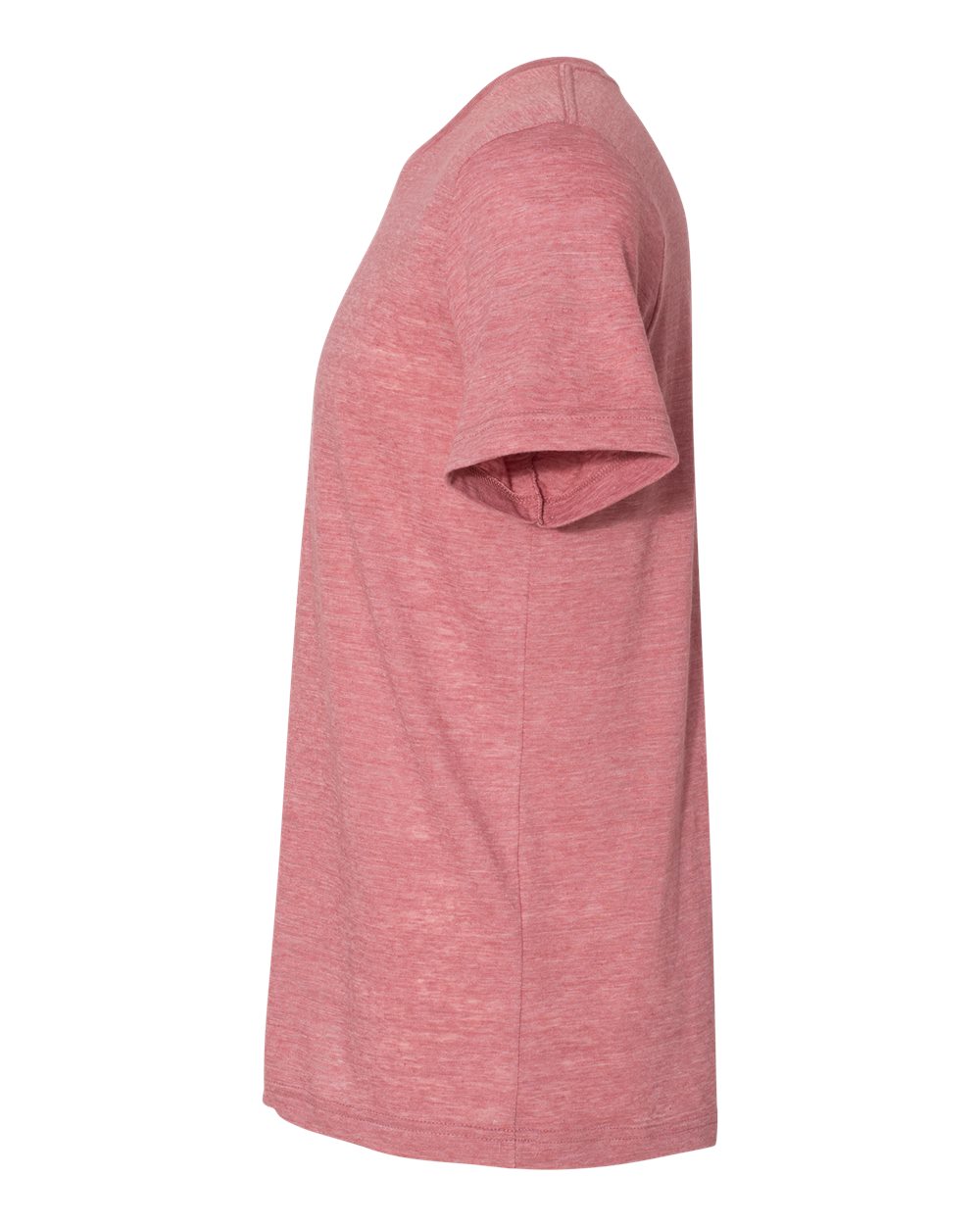 Left View of Mauve Slub Texture Tee - 3650