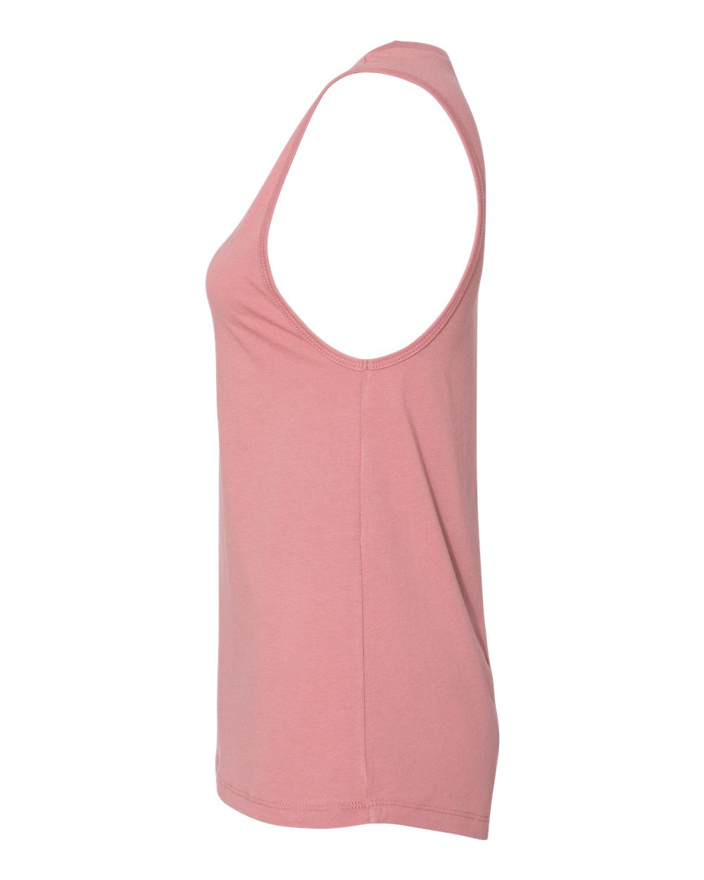 Left View of Mauve Women&#39;s Jersey Muscle Tank - 6003
