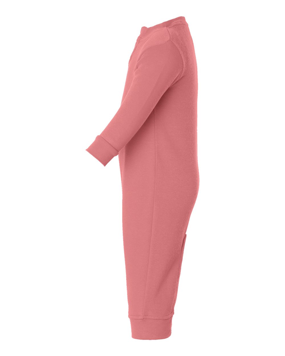 Left View of Mauvelous Infant Fleece One-Piece - 4447