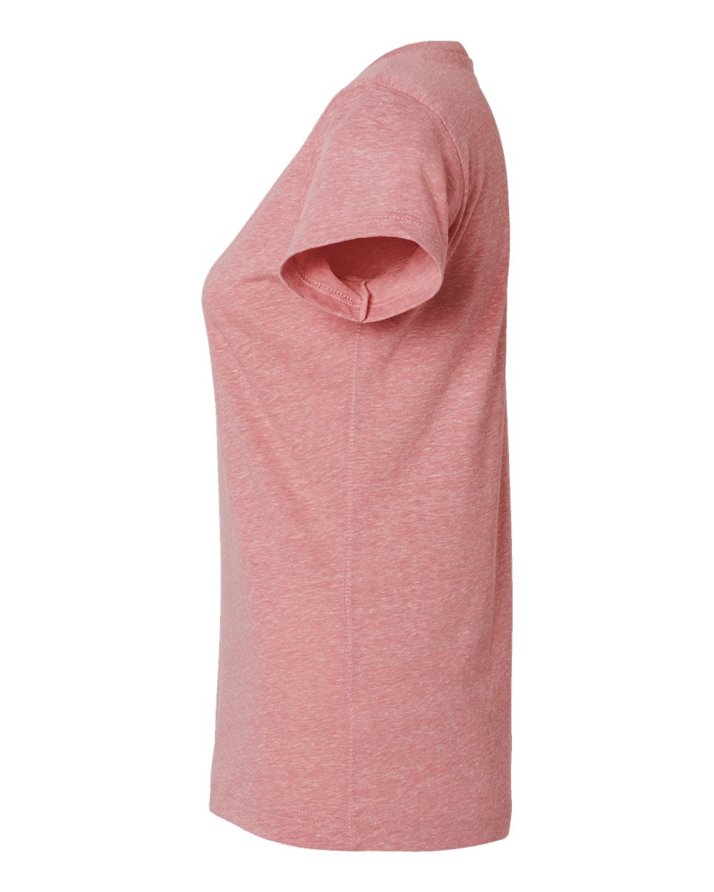 Left View of Mauvelous Melange Women&#39;s Harborside Mélange V-Neck Tee - 3591