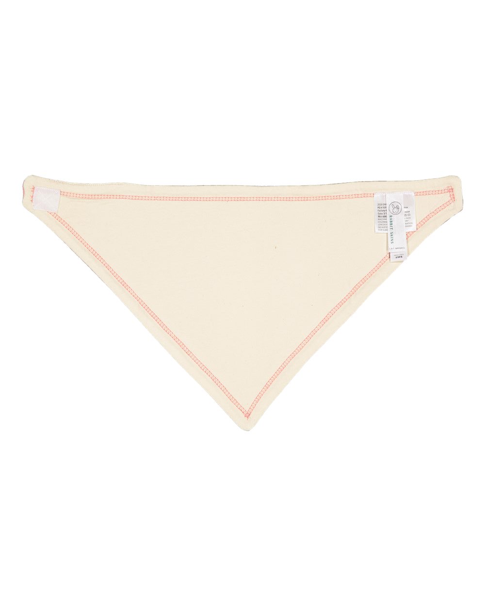 Left View of Mauvelous/ Natural Premium Jersey Bandana Bib - 1012