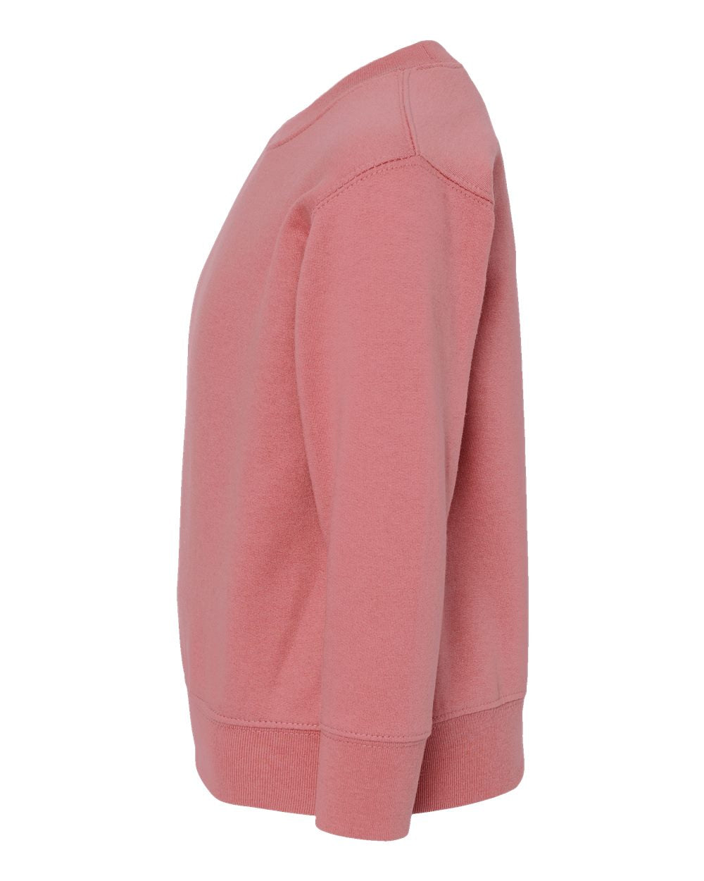 Left View of Mauvelous Toddler Fleece Crewneck Sweatshirt - 3317
