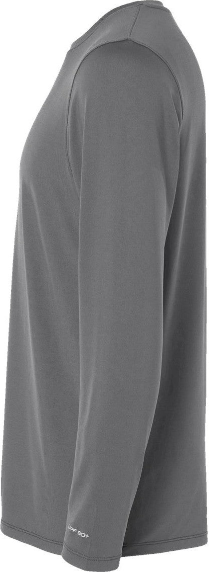 Left View of Medium Grey Aruba Extreme Performance Long Sleeve T-Shirt - 222