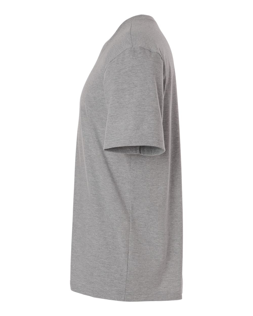 Left View of Medium Grey Heather Men's Fresh T-Shirt - AT106 plain