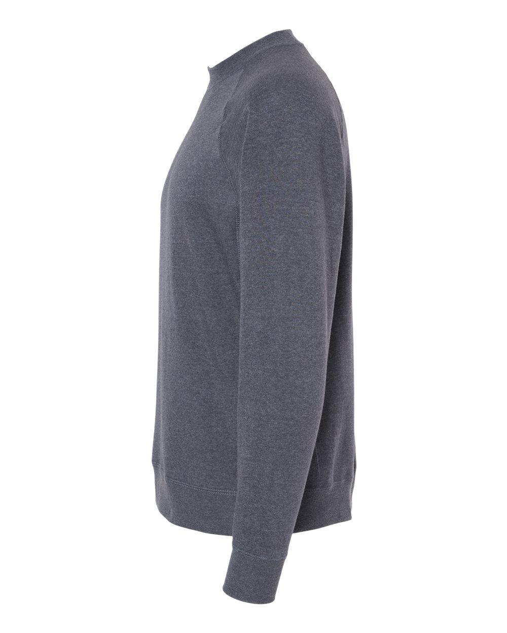 Left View of Midnight Navy Special Blend Crewneck Raglan Sweatshirt - PRM30SBC