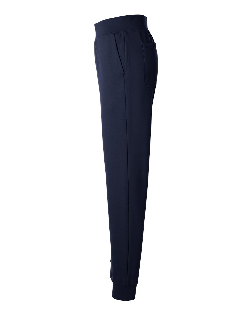 Left View of Midnight Navy Women&#39;s Rubi Ultrasoft Scrub Joggers - Petite Sizes - W40001P