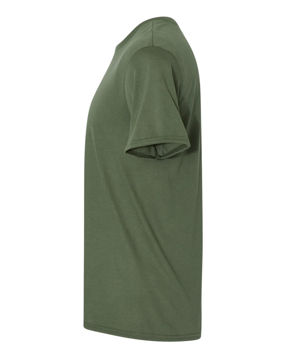 Left View of Military Green Performance® T-Shirt - 42000
