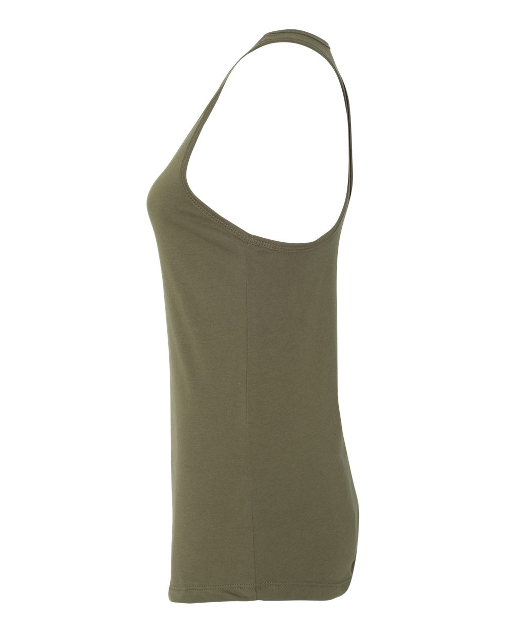 Front View of Military Green Women's Ideal Racerback Tank - 1533