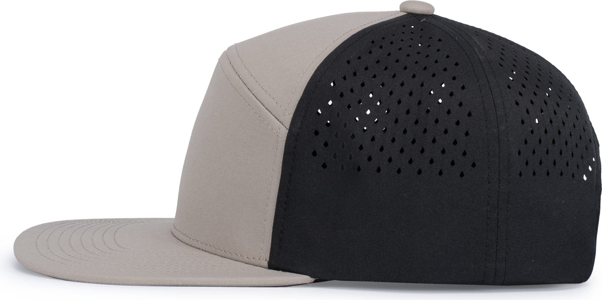 Left View of MINK/BLACK/MINK WEEKENDER PERF 6PANEL ARCH CAP