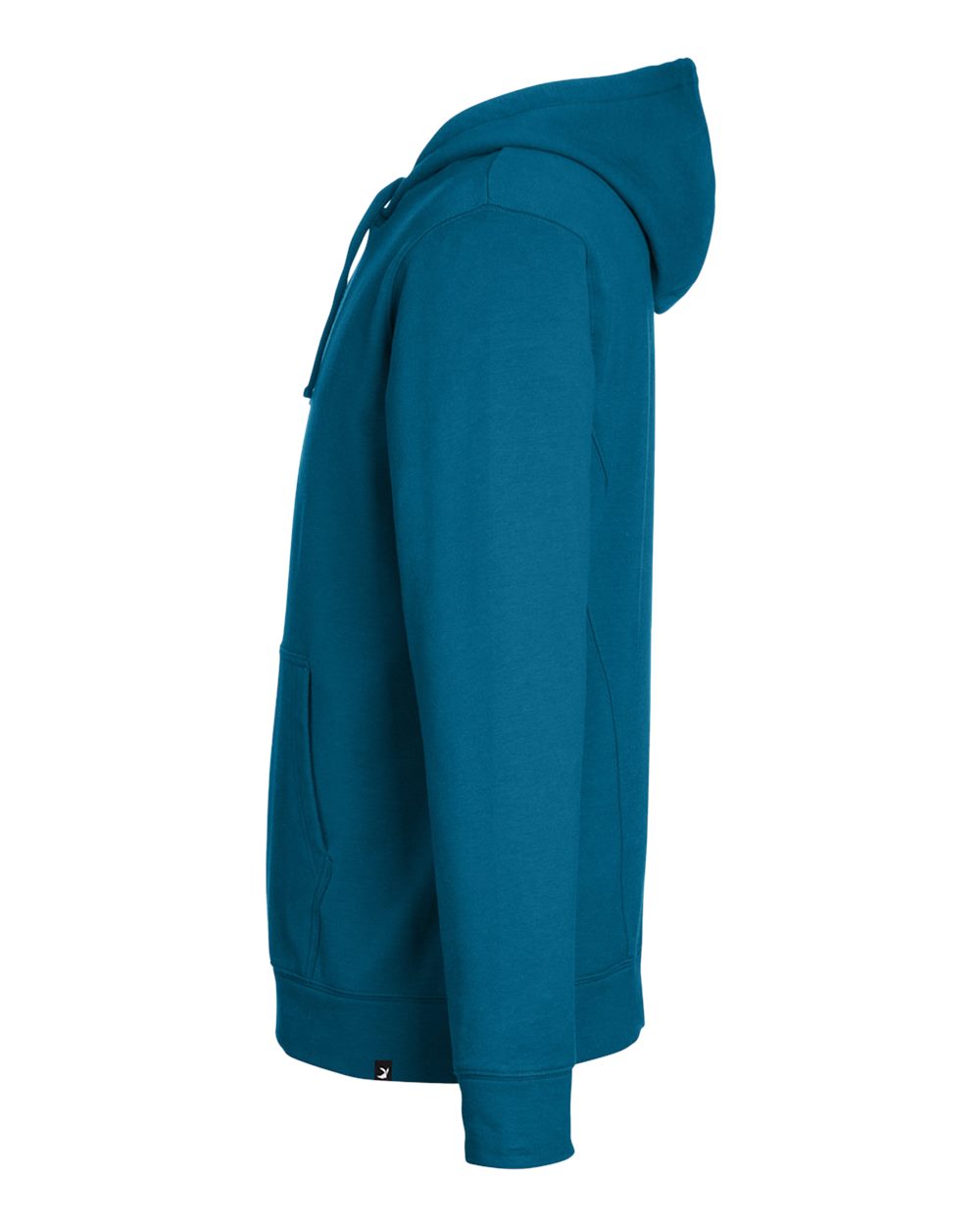 Rear View of Moroccan Blue Atlas Hooded Sweatshirt - MDP1652