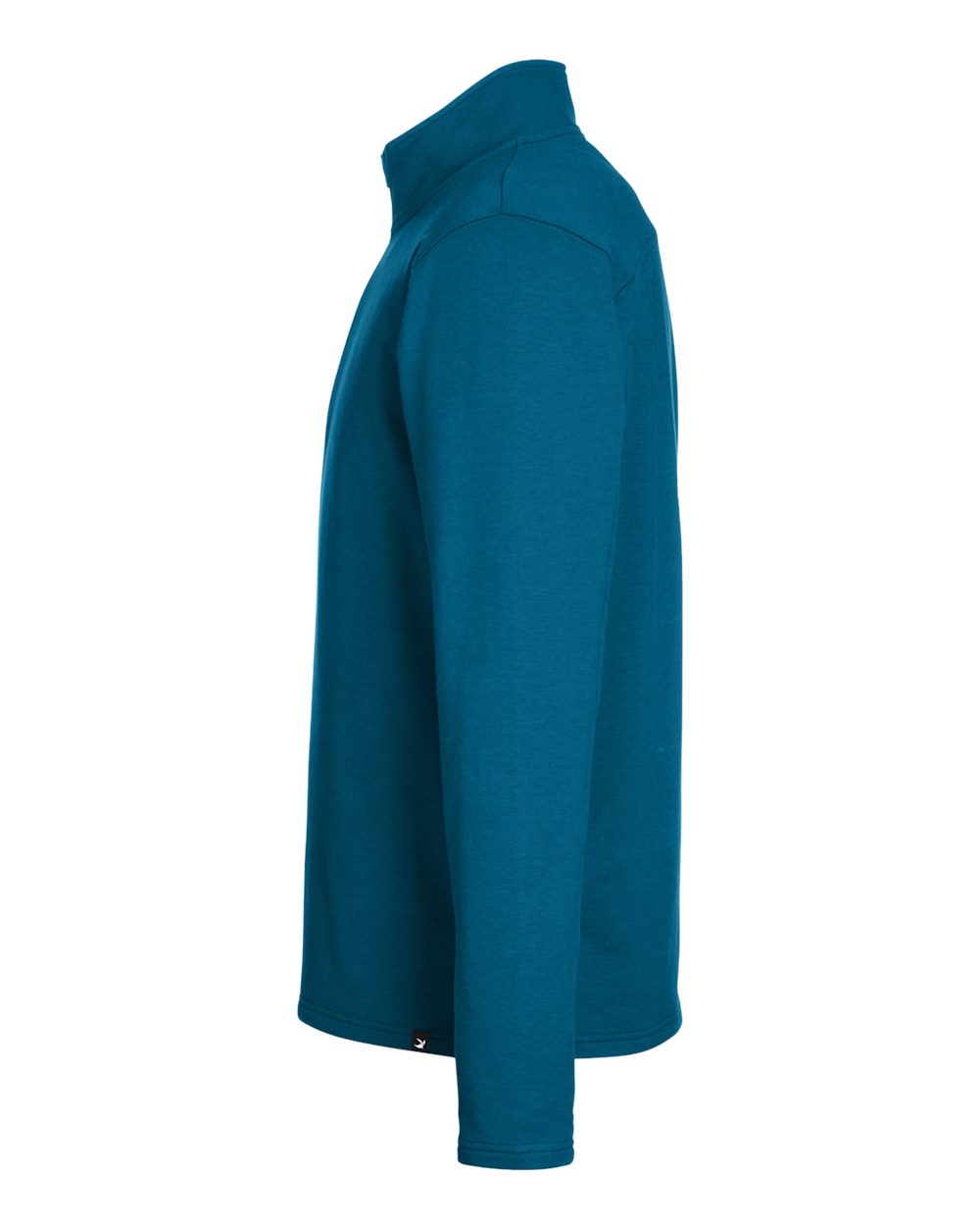 Rear View of Moroccan Blue Vertex Quarter-Zip Pullover - MDP1733
